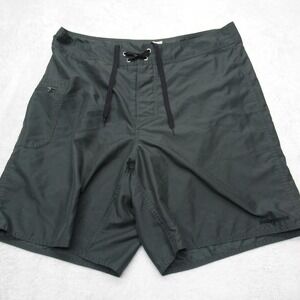 Patagonia Baggies Shorts Men 35 x 8 Dark Green Swim Board Trunks Unlined Pockets